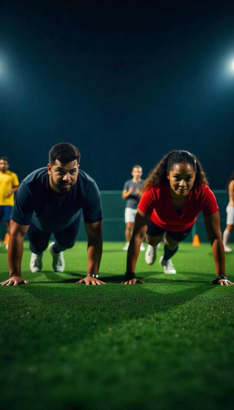 Pessoas fazendo treino funcional